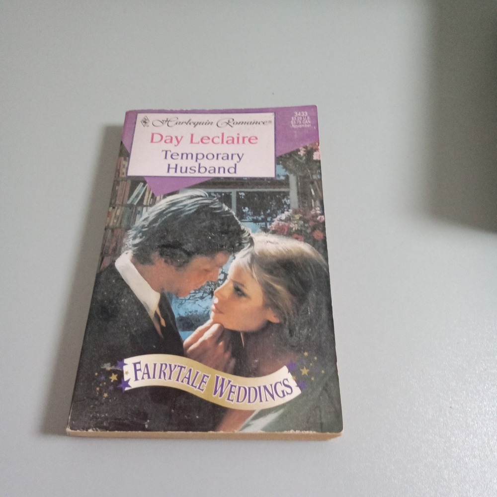 Day Leclaire Temporary Husband Harlequin Romance Fairytale Weddings 1996 Book